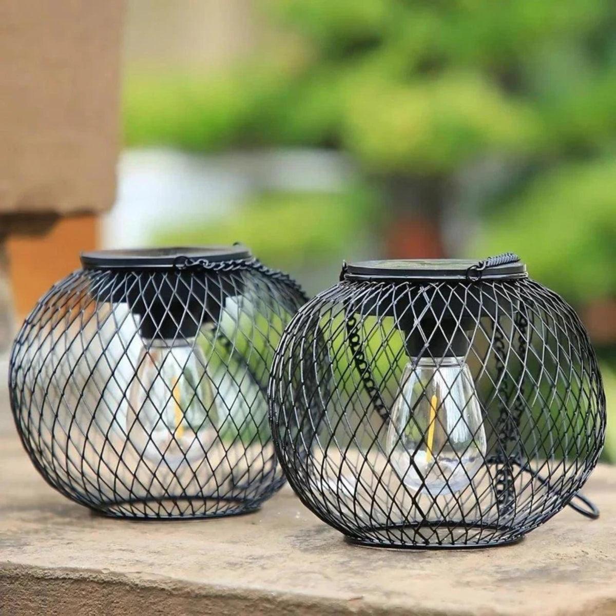 Automatic Sensor Decorative Solar Powered Hanging Garden Lantern Light