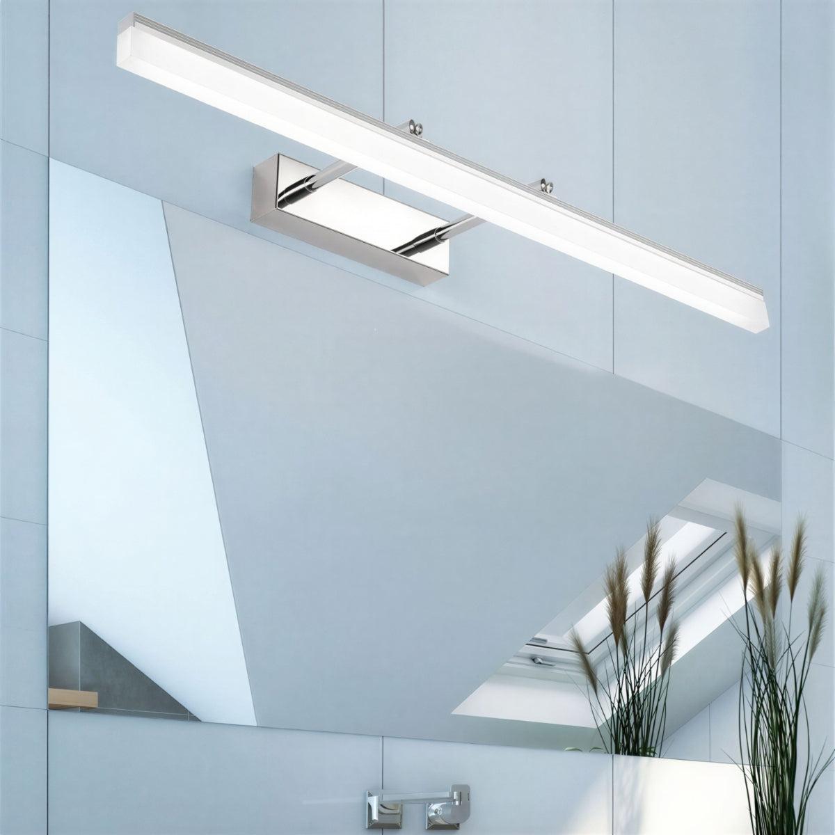 Bathroom Wall Light With Front Facing LED Illumination For Vanity Mirror