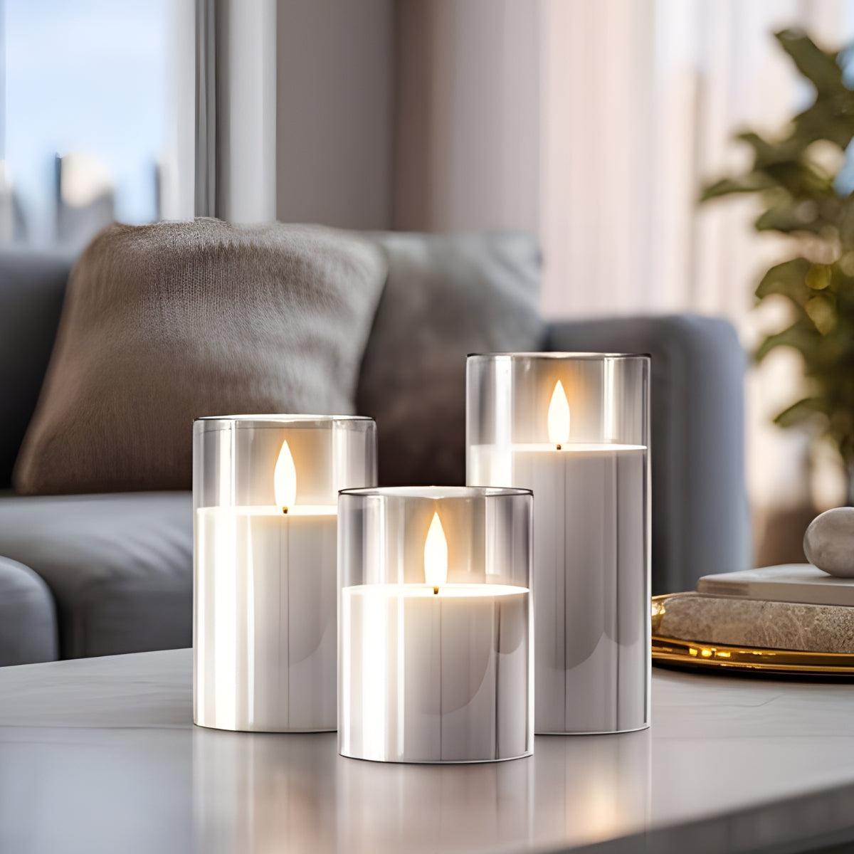 Battery Operated Flameless Flickering LED Candles