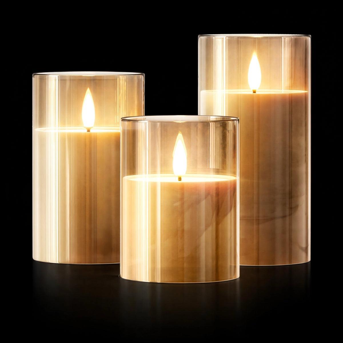 Battery Operated Flameless Flickering LED Candles