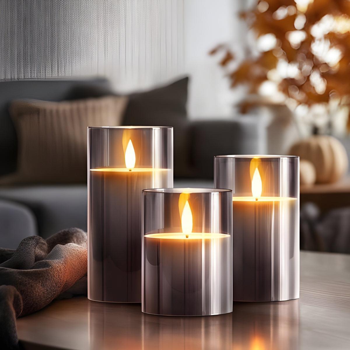 Battery Operated Flameless Flickering LED Candles