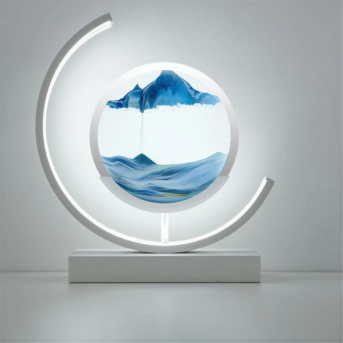 Bedside Table Lamp With Moving Sand Art Design