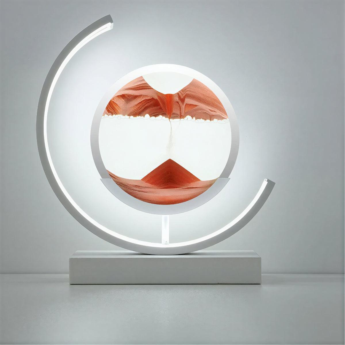 Bedside Table Lamp With Moving Sand Art Design