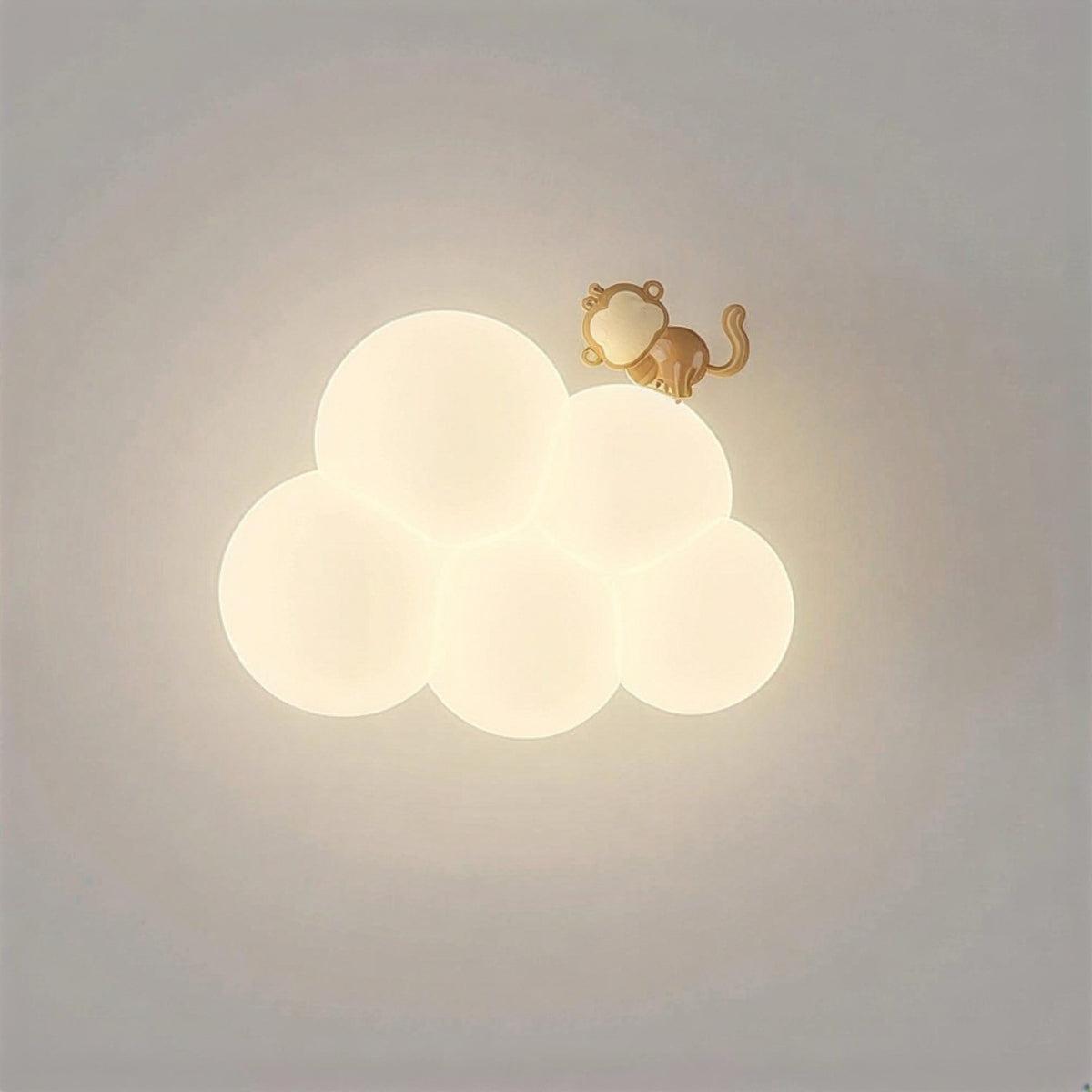Bubble Cloud Wall Lamp With Atmospheric Lighting Design For Kids