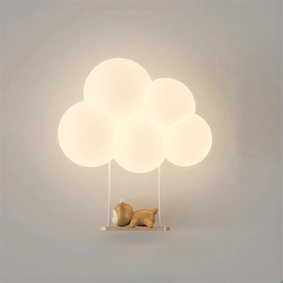 Bubble Cloud Wall Lamp With Atmospheric Lighting Design For Kids