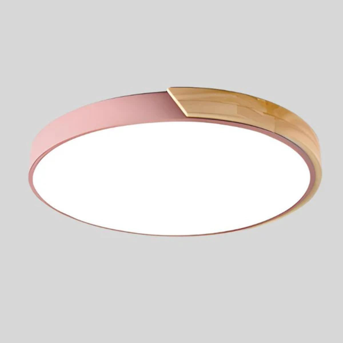 Circular Minimalist Modern Flush Mount Ceiling Light With Ambient Lighting