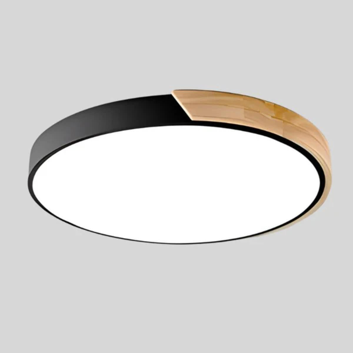 Circular Minimalist Modern Flush Mount Ceiling Light With Ambient Lighting