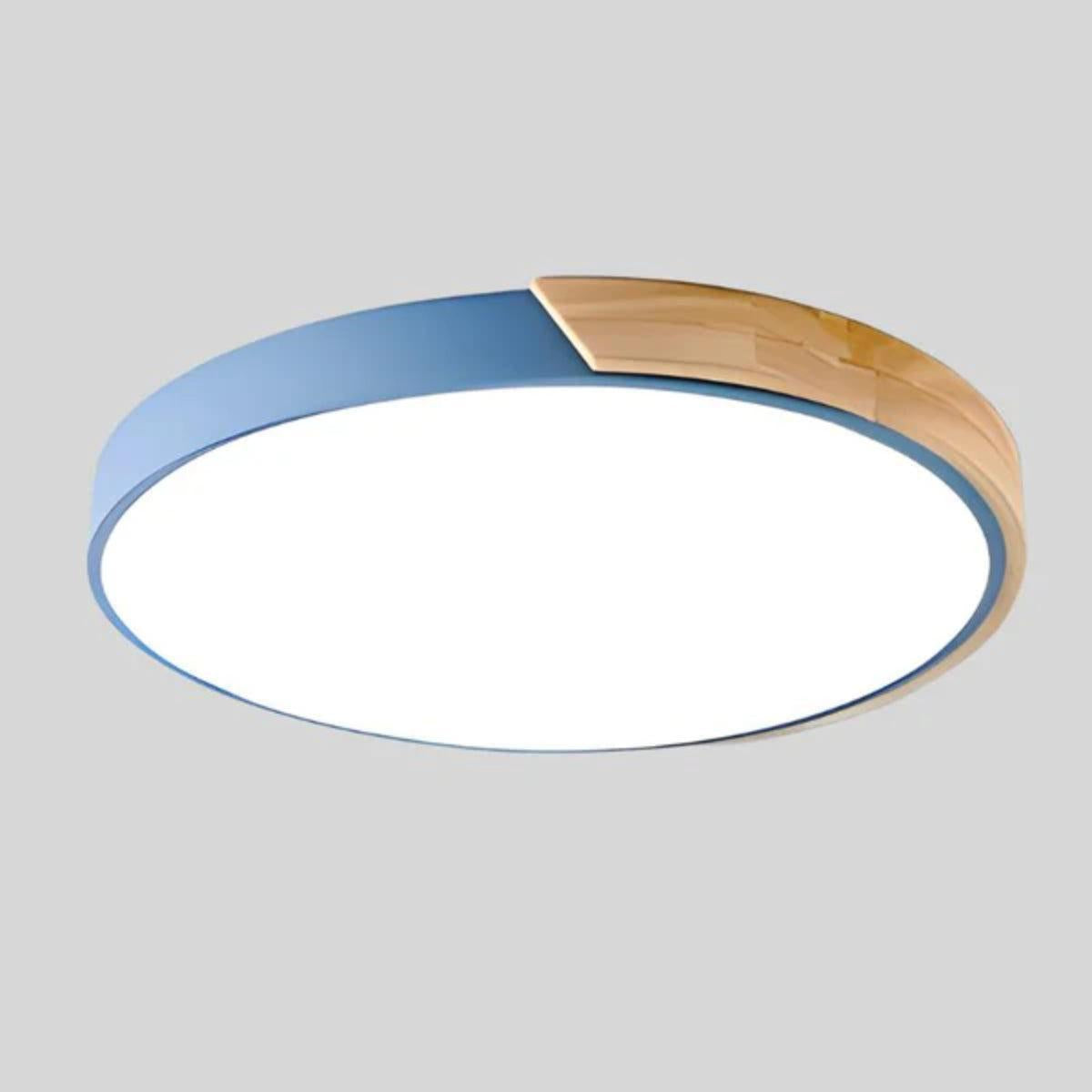 Circular Minimalist Modern Flush Mount Ceiling Light With Ambient Lighting