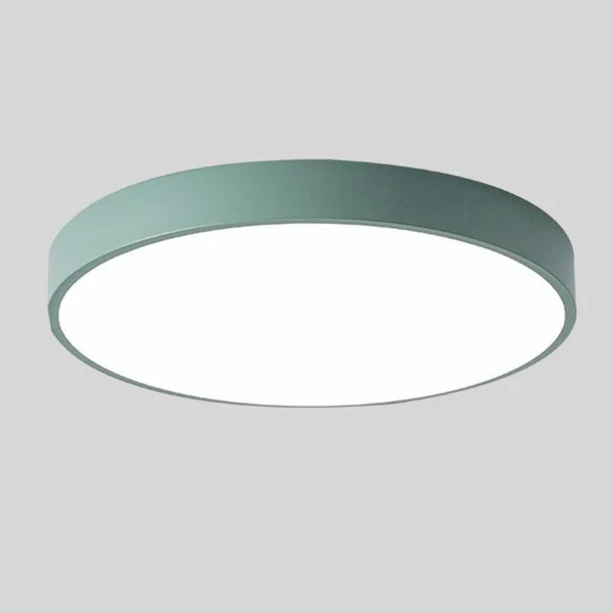 Circular Minimalist Modern Flush Mount Ceiling Light With Ambient Lighting
