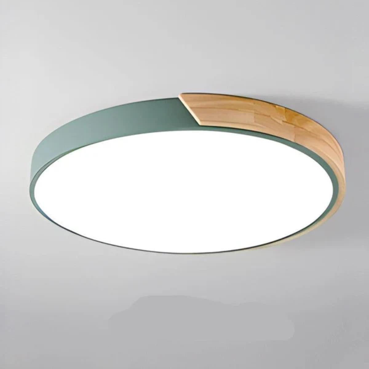 Circular Minimalist Modern Flush Mount Ceiling Light With Ambient Lighting