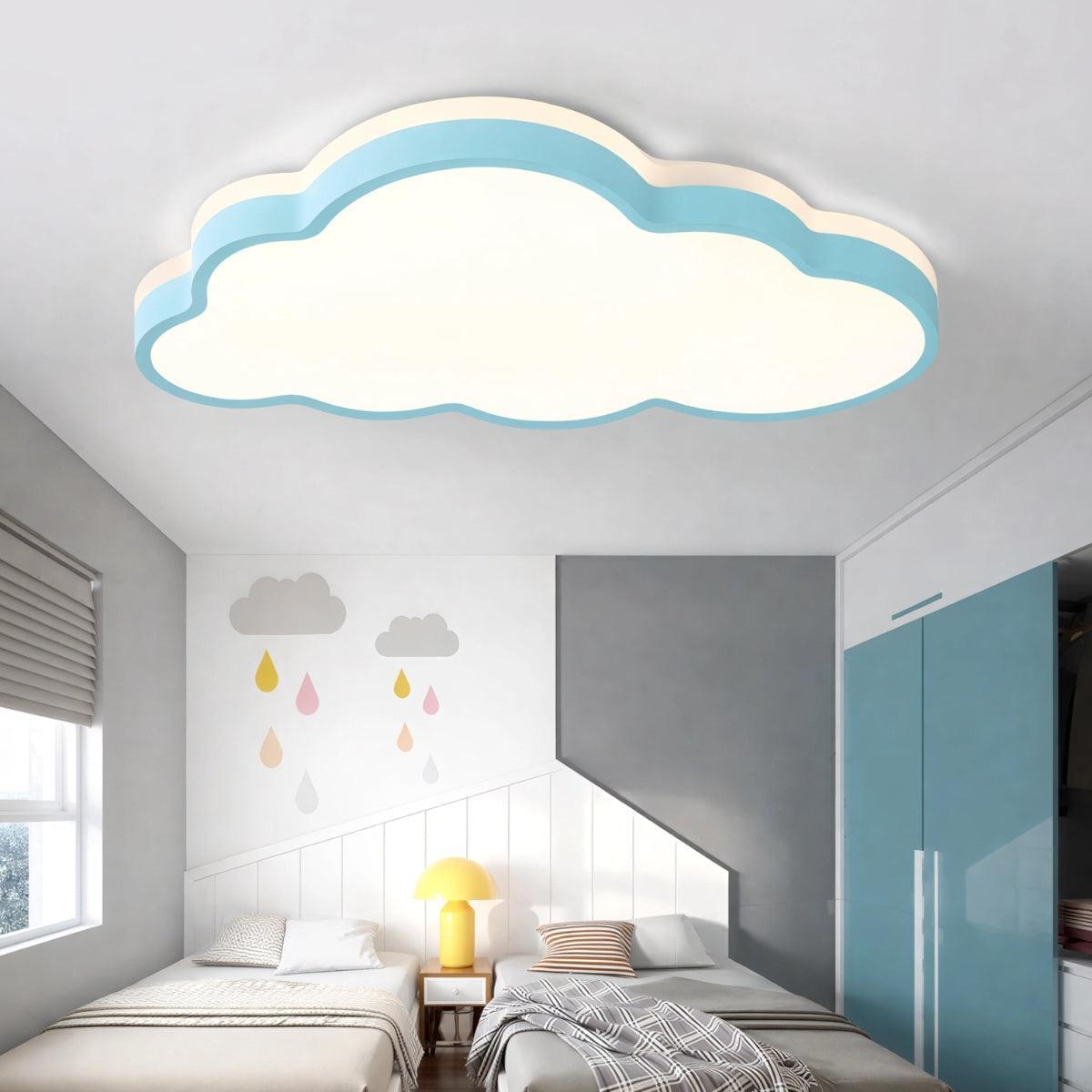 Cloud Shaped Modern LED Flush Mount Decorative Ceiling Light