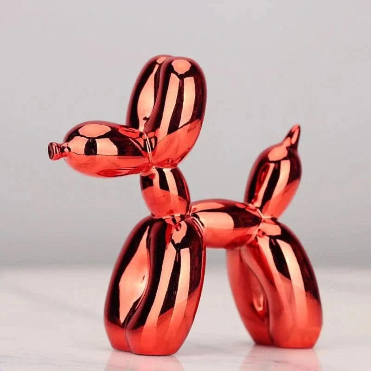 Contemporary Clown Balloon Dog Sculpture With Minimalistic Design