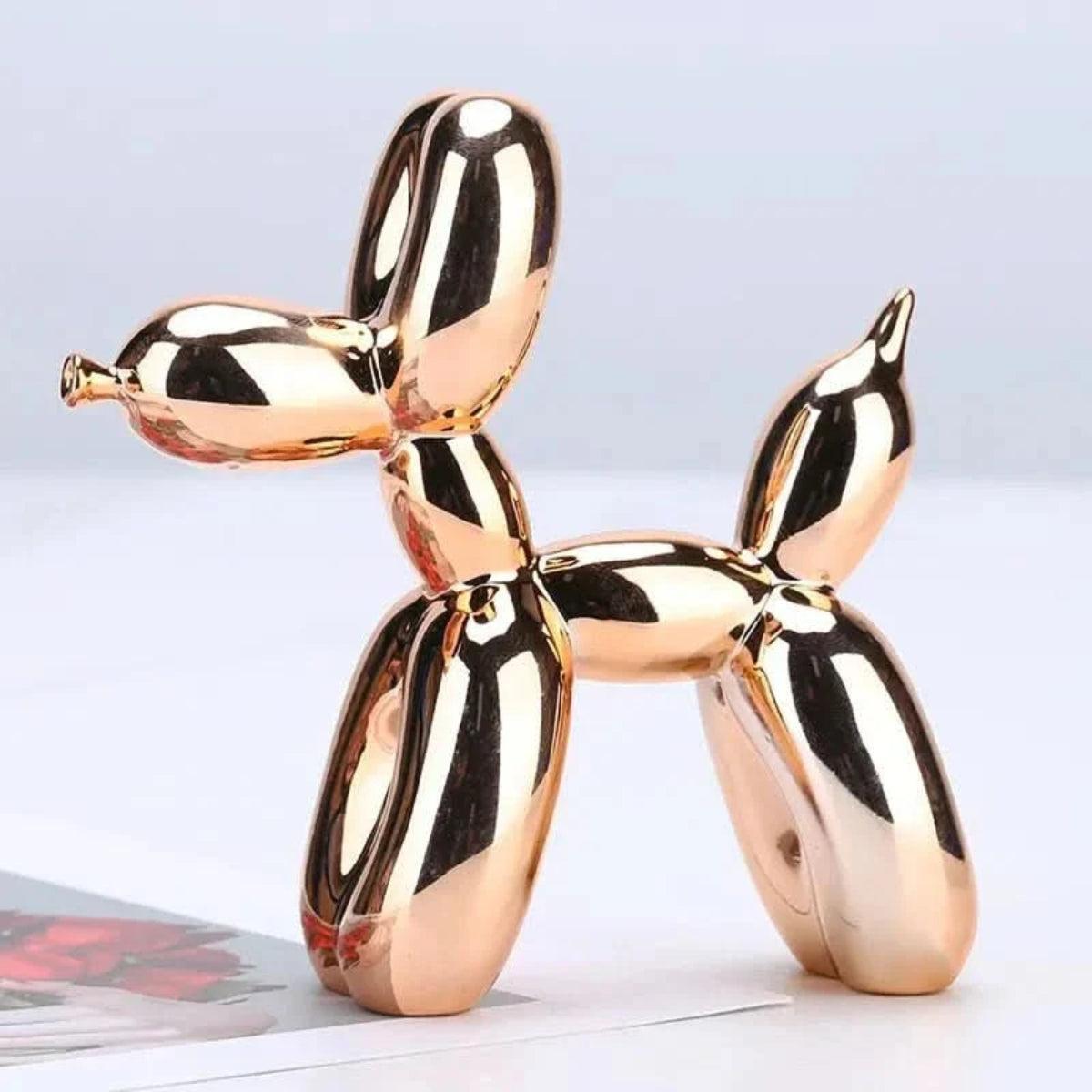 Contemporary Clown Balloon Dog Sculpture With Minimalistic Design
