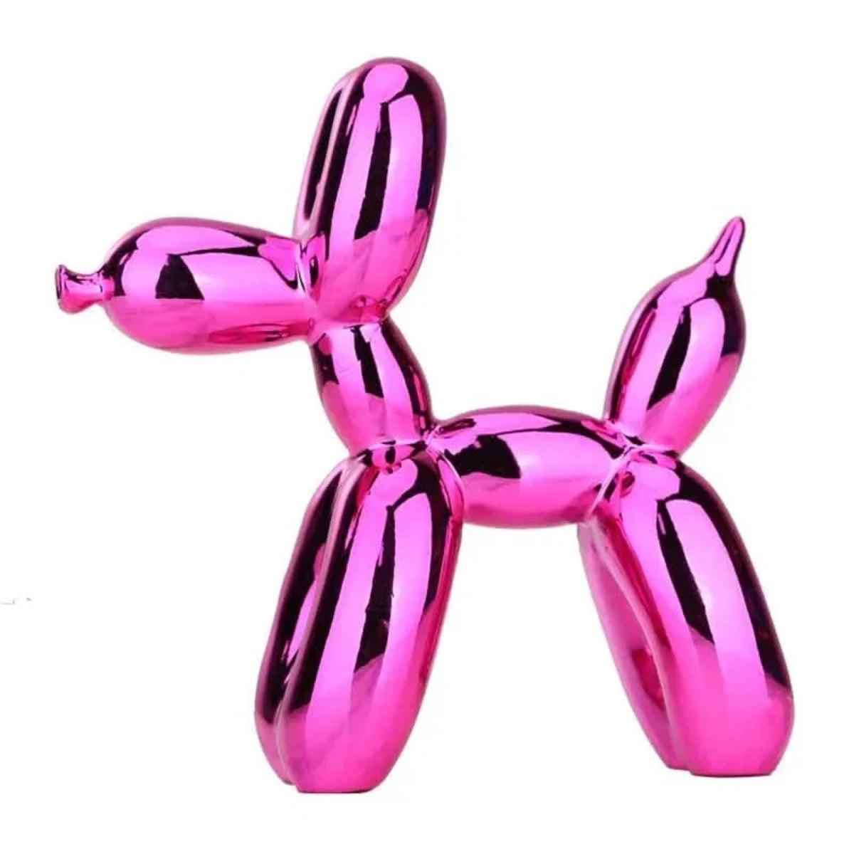 Contemporary Clown Balloon Dog Sculpture With Minimalistic Design
