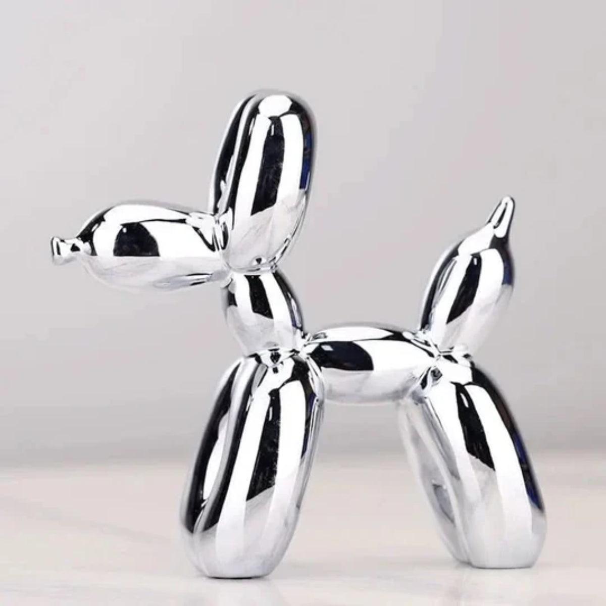 Contemporary Clown Balloon Dog Sculpture With Minimalistic Design
