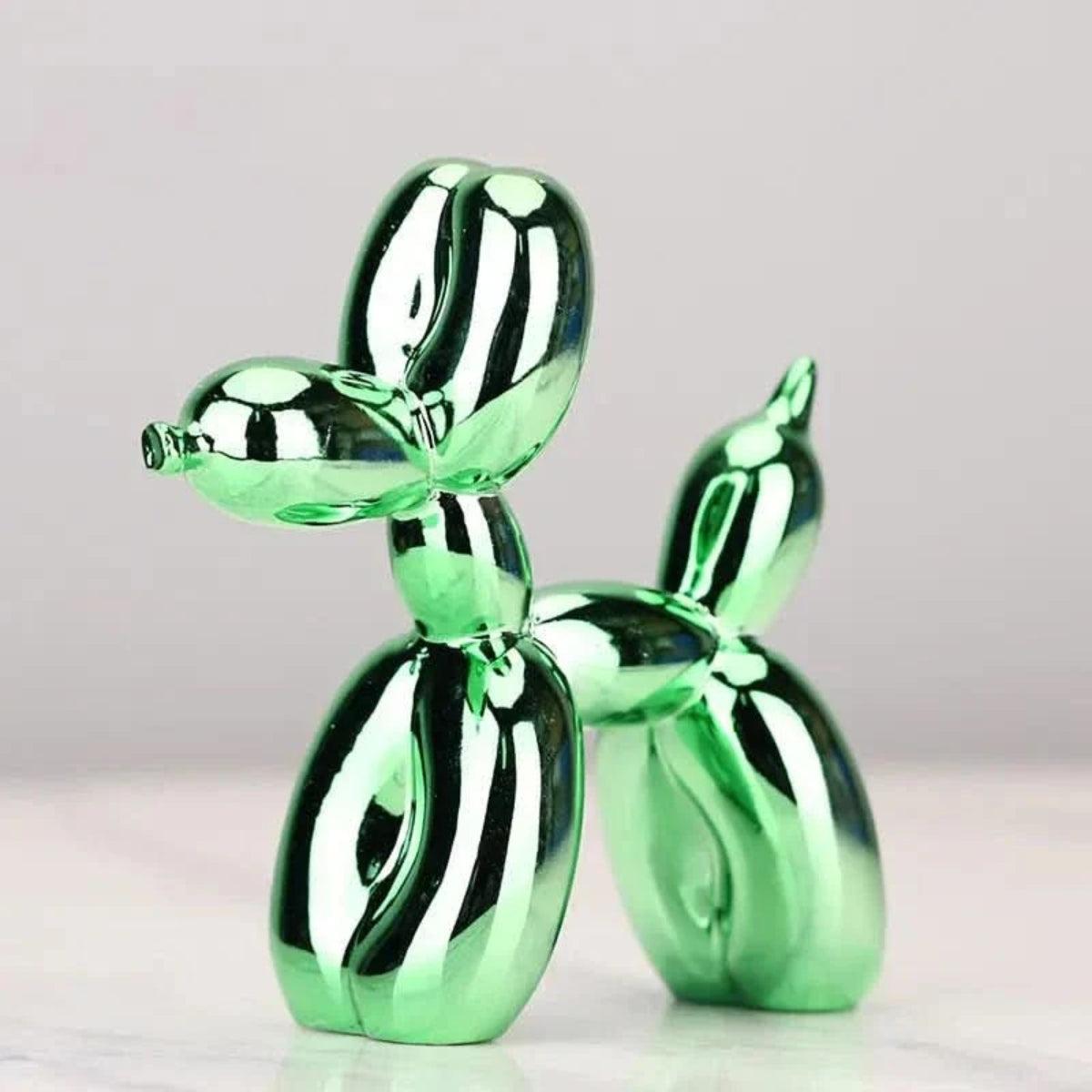 Contemporary Clown Balloon Dog Sculpture With Minimalistic Design
