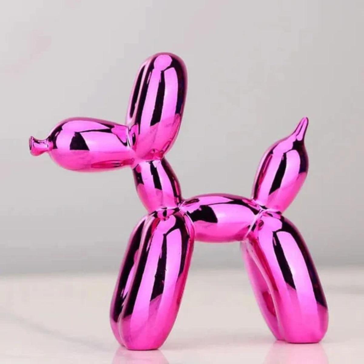 Contemporary Clown Balloon Dog Sculpture With Minimalistic Design
