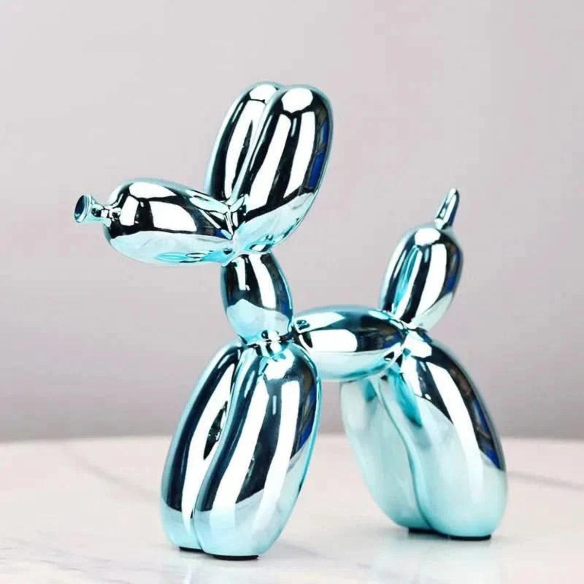 Contemporary Clown Balloon Dog Sculpture With Minimalistic Design