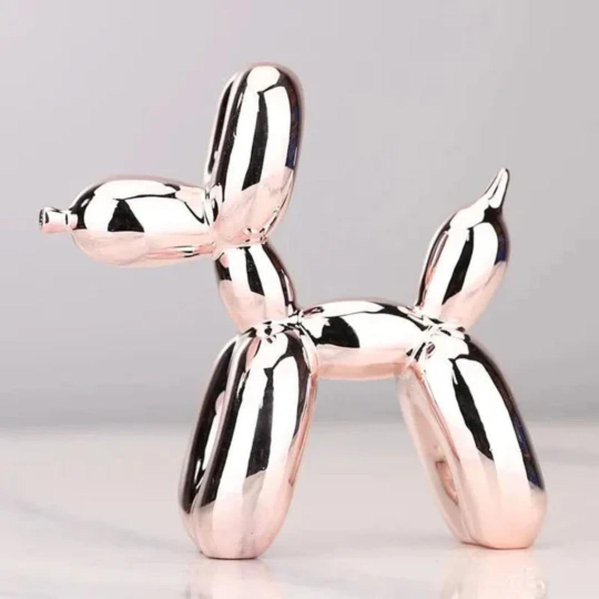 Contemporary Clown Balloon Dog Sculpture With Minimalistic Design
