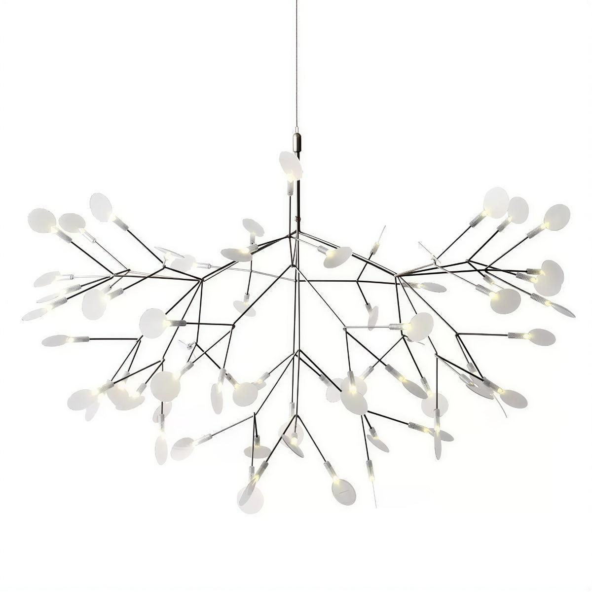 Contemporary Modern Chandelier Ceiling Light With Branch And Leaf Design