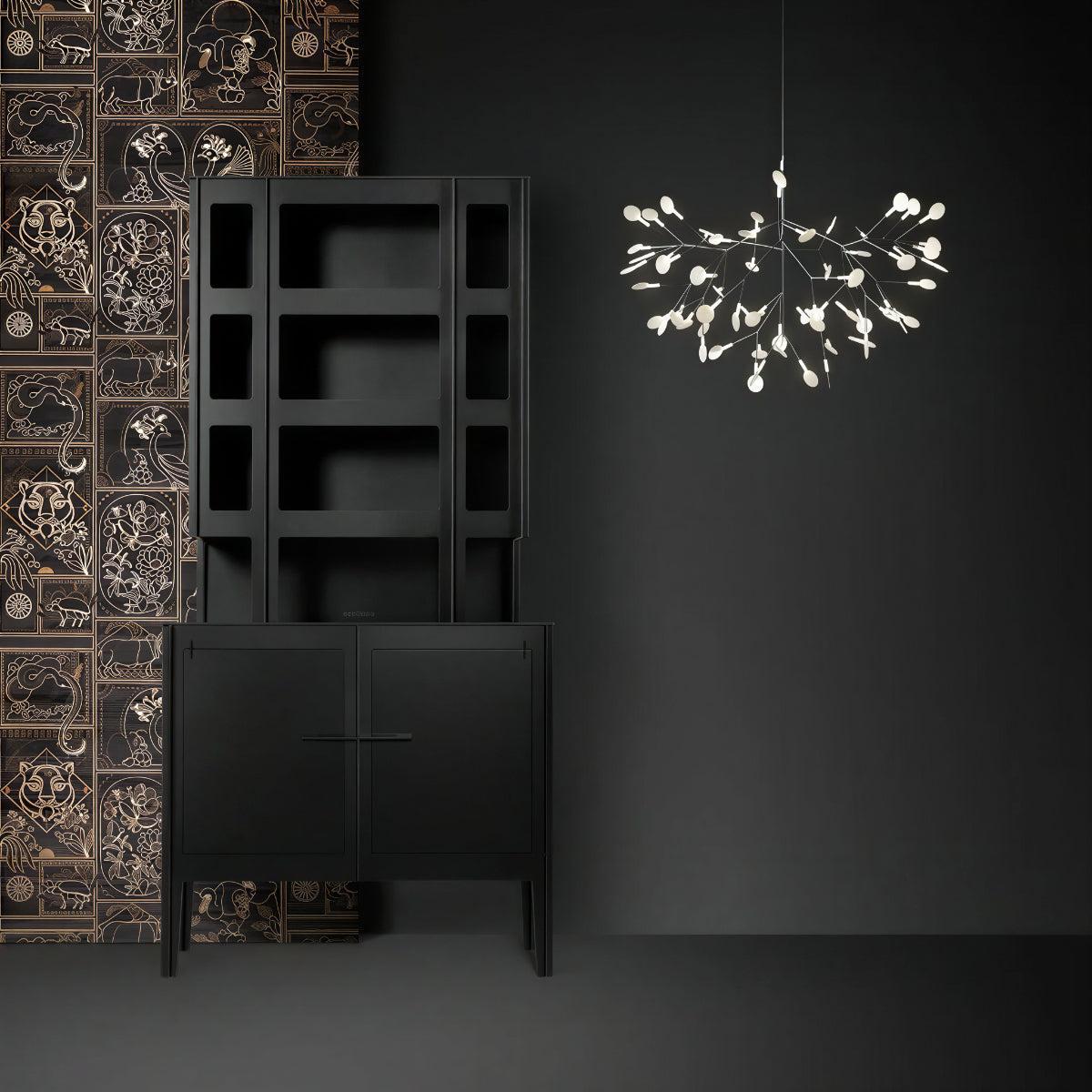 Contemporary Modern Chandelier Ceiling Light With Branch And Leaf Design