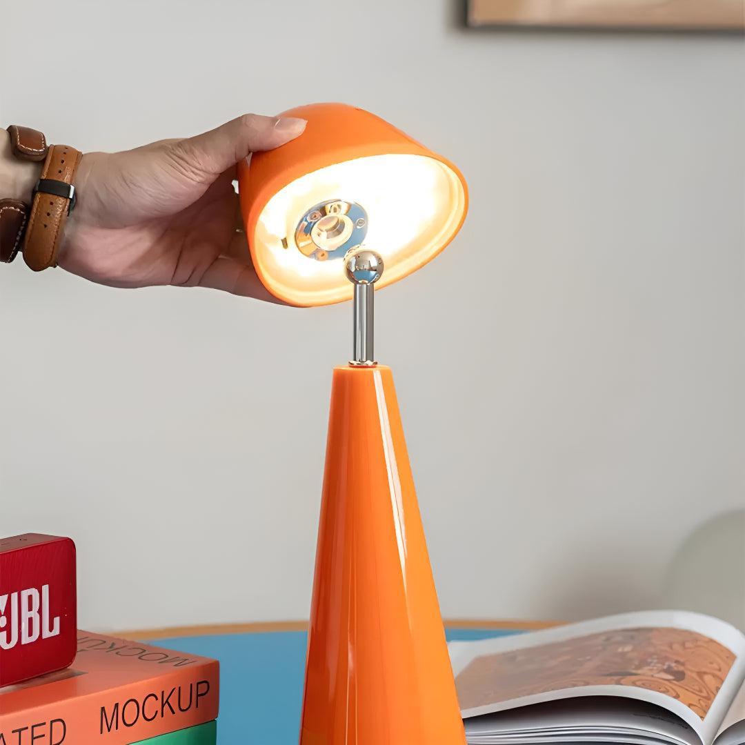 Contemporary Table Lamp With Modern Cone Design