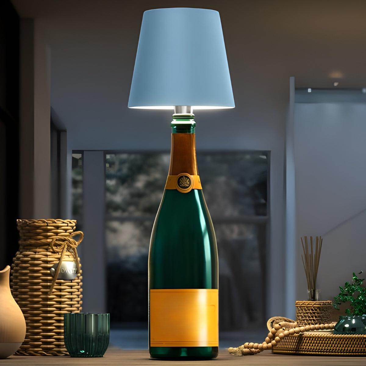 Cordless Rechargeable LED Bottle Light For Table Lamp