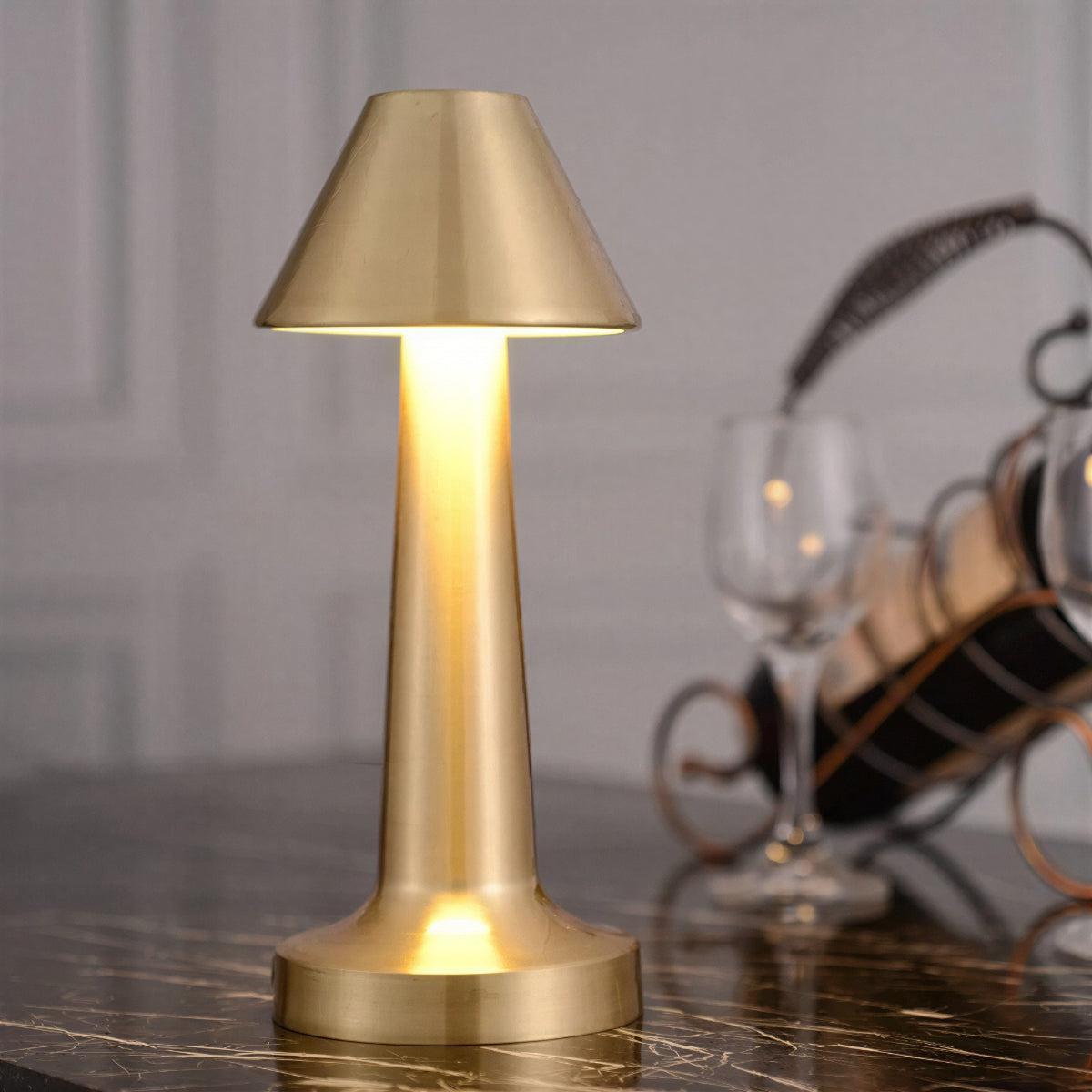 Cordless Table Lamp With Rechargeable Battery And Touch Dimming Control For Restaurant