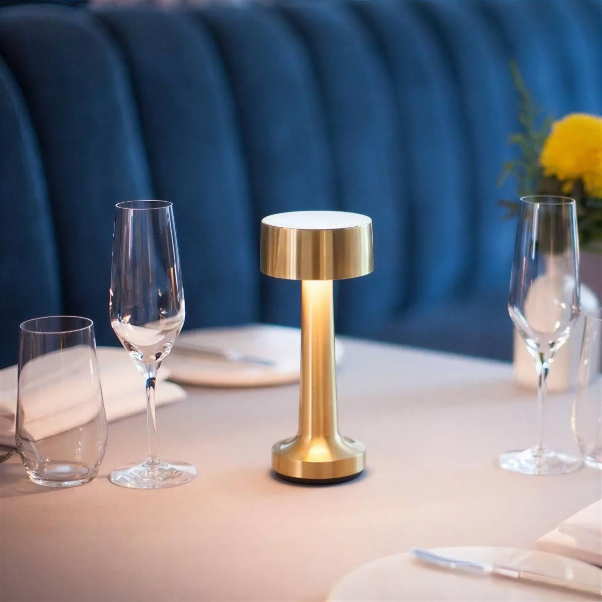 Cordless Table Lamp With Rechargeable Battery And Touch Dimming Control For Restaurant