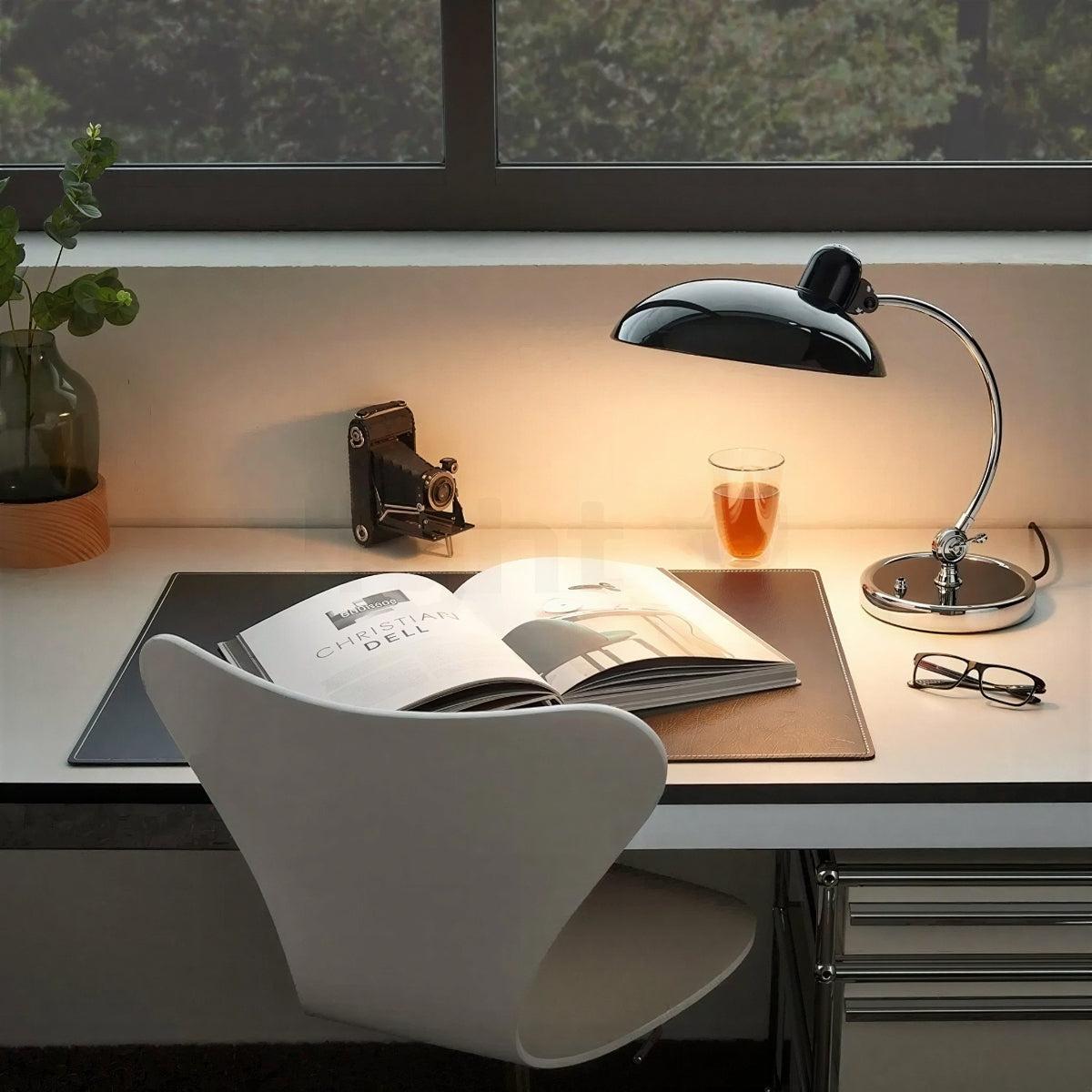 Desk Table Lamp With Dome and Adjustable Swivel Joint