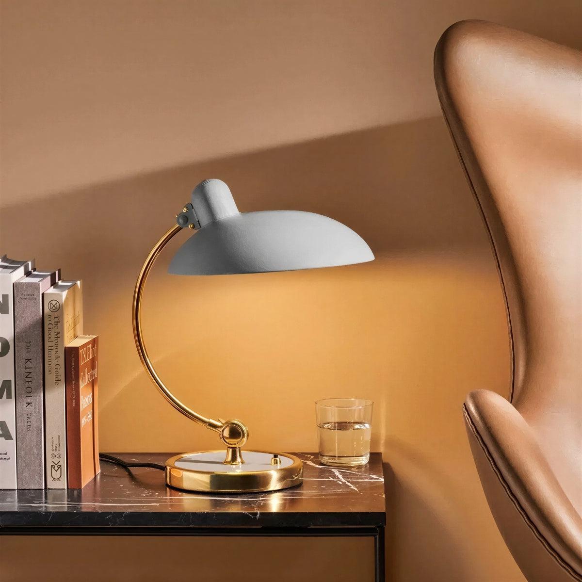 Desk Table Lamp With Dome and Adjustable Swivel Joint