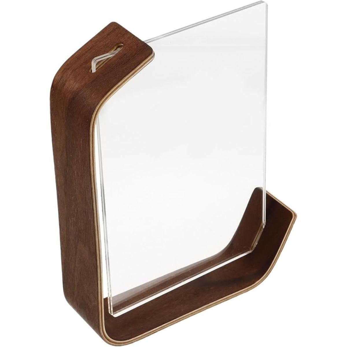 Double Sided Picture Frame For Tabletop Display With Curved Modern Design