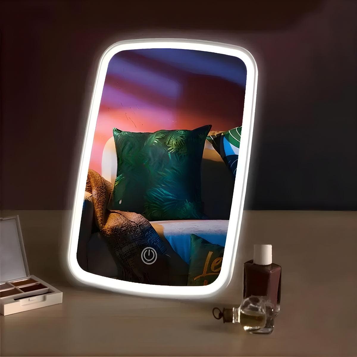 Dressing Table Mirror With LED Light And Touch Dimming For Makeup