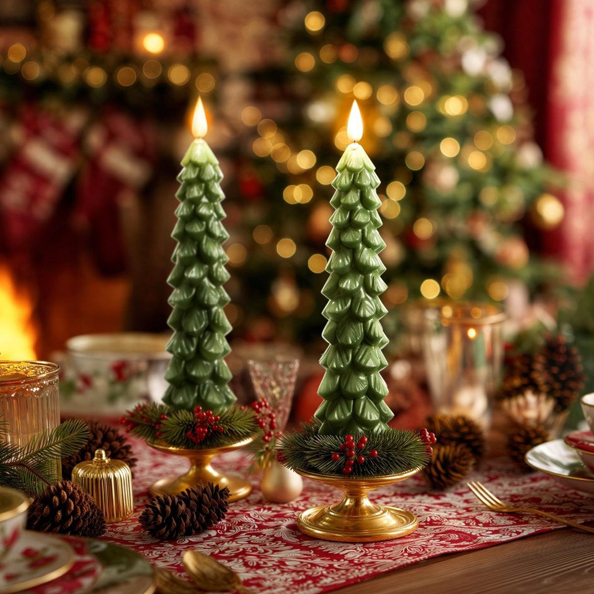 Flameless Flickering Christmas Tree Candle Lights For Table Decoration With Battery Operation
