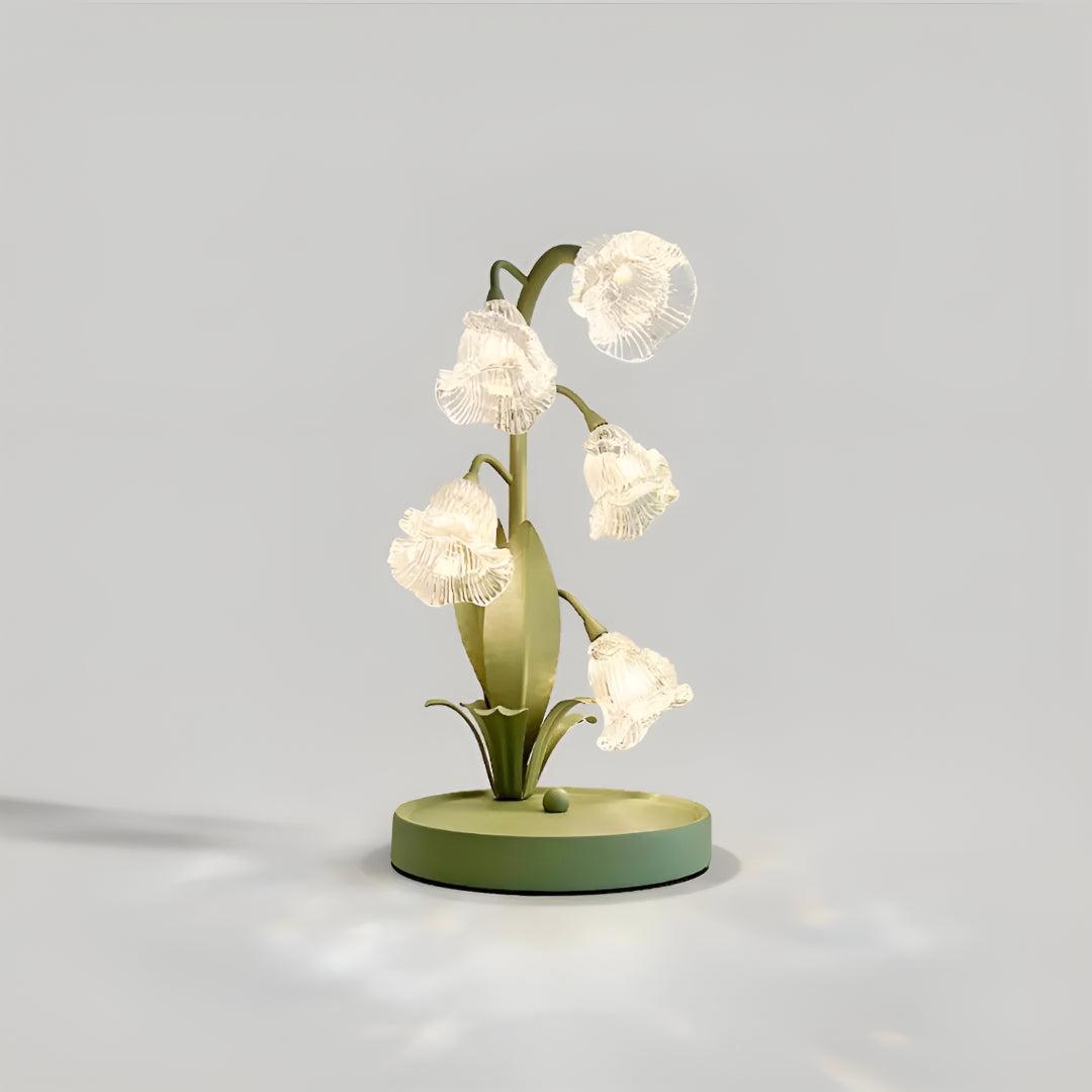 Floral Table Lamp With Flower Petal Design
