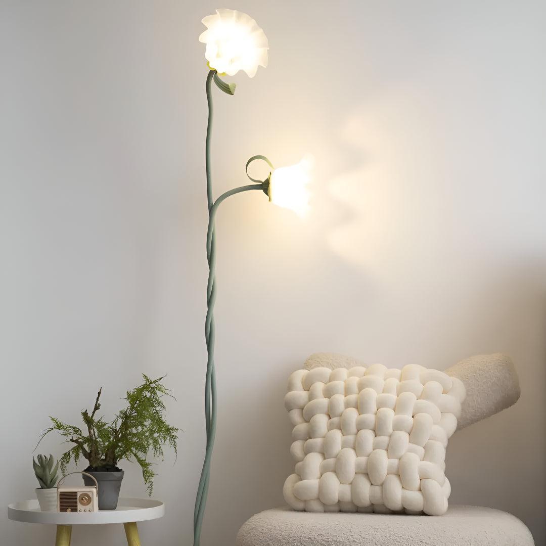 Flower Living Room Floor Lamp With Floral Design