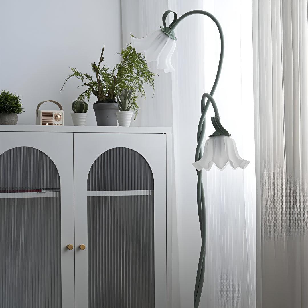 Flower Living Room Floor Lamp With Floral Design