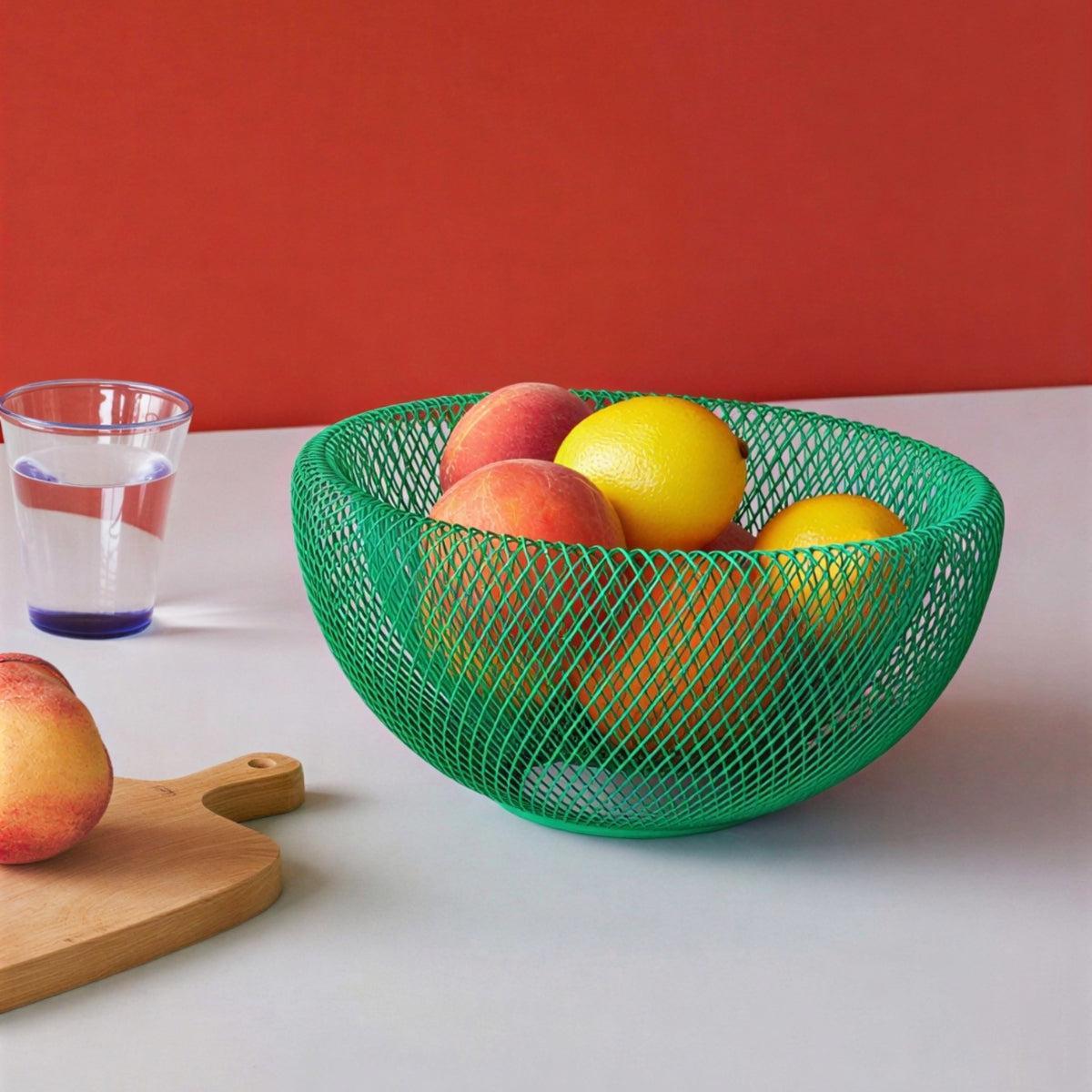 Fruit Bowl With Double Walled Ventilated Design For Tables and Benches
