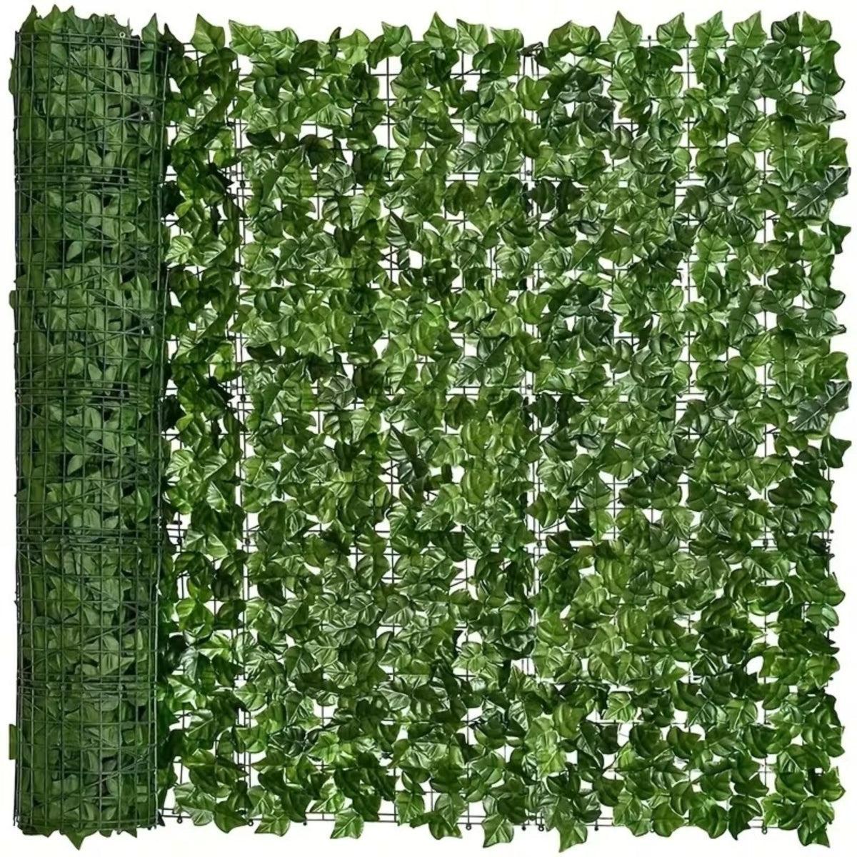 Garden Fence Privacy Screen With High Density Artificial Ivy Leaves