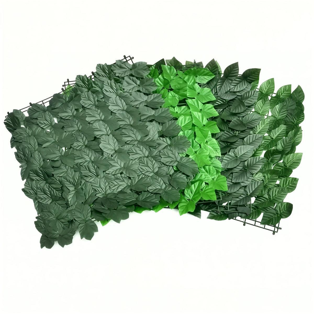 Garden Fence Privacy Screen With High Density Artificial Ivy Leaves