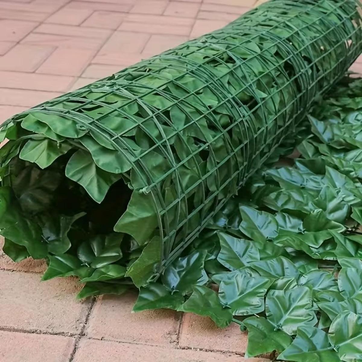 Garden Fence Privacy Screen With High Density Artificial Ivy Leaves