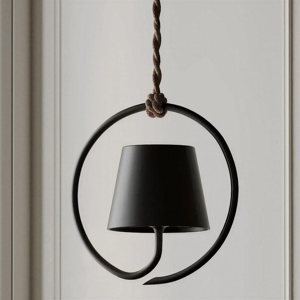 Hanging Pendant Light Fixtures With Halo Ring