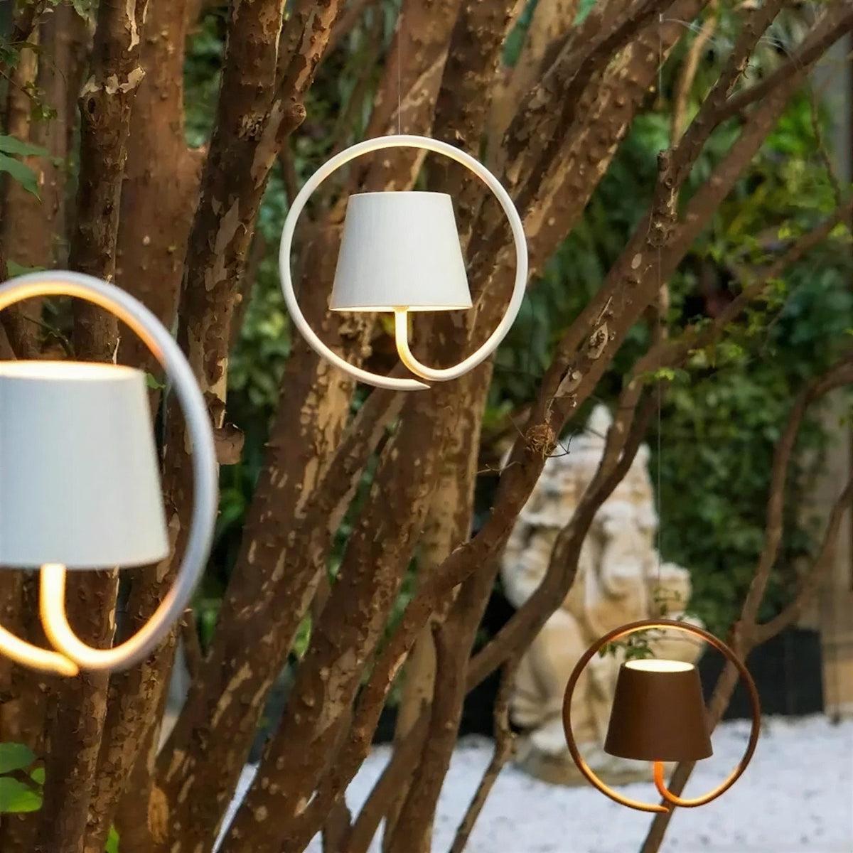 Hanging Pendant Light Fixtures With Halo Ring