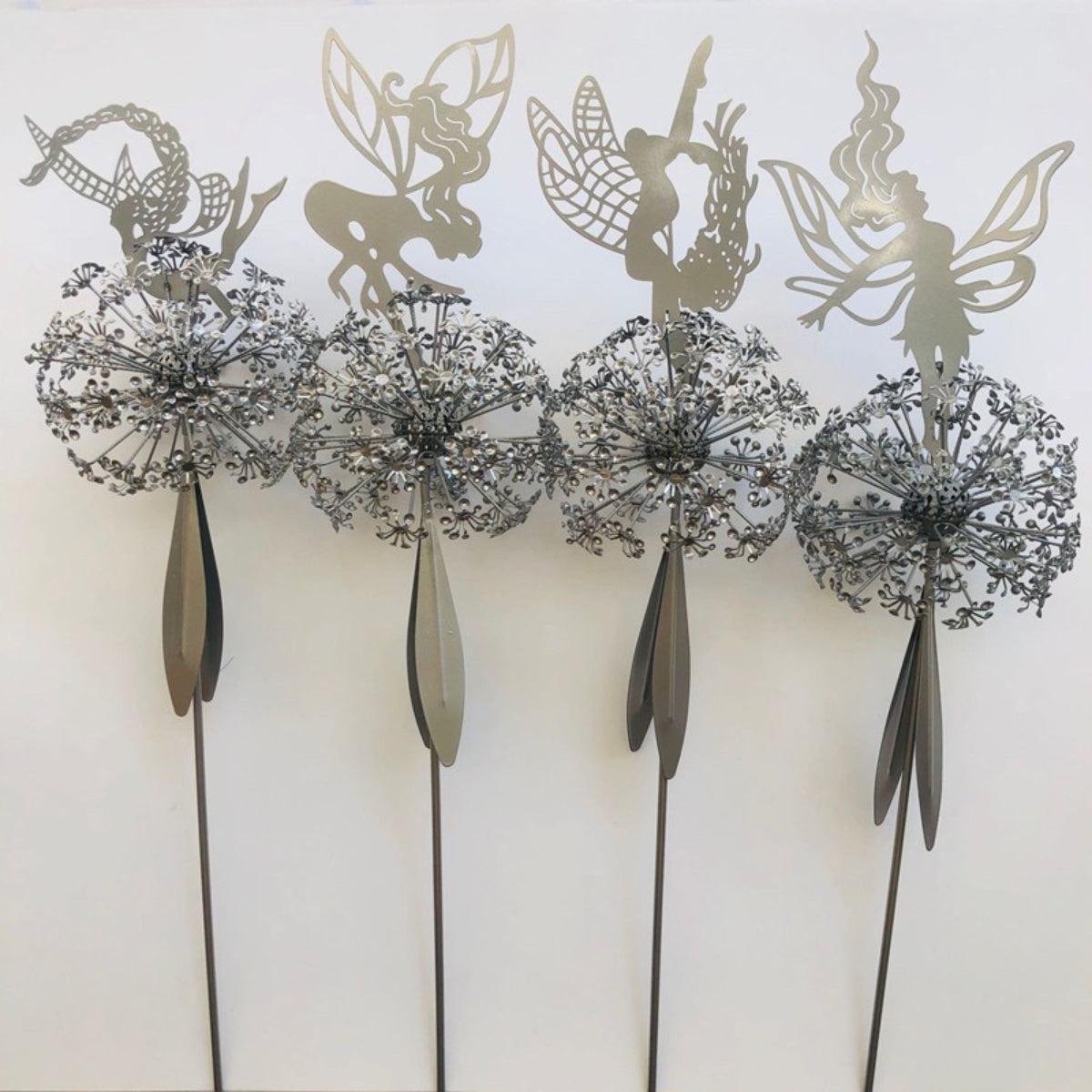 Metal Outdoor Home Garden Fairy Ornament Sculpture