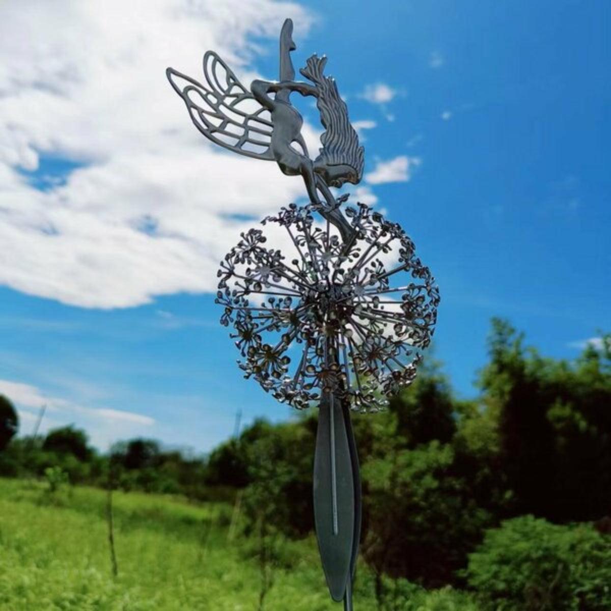 Metal Outdoor Home Garden Fairy Ornament Sculpture