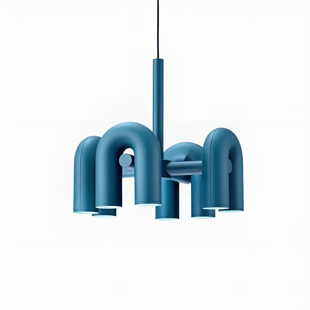 Mid Century Modern Chandelier Lighting With Unique Adjustable U-Shape Design