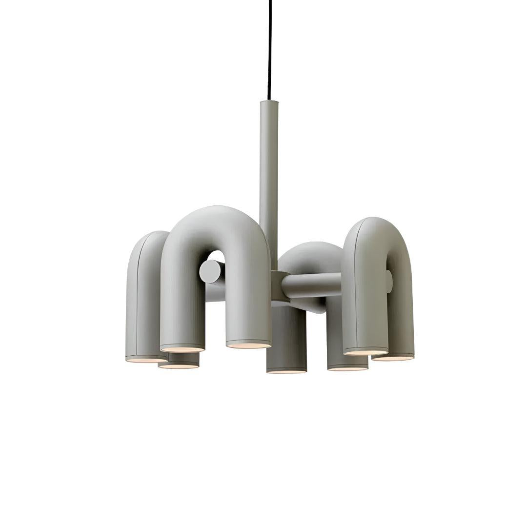 Mid Century Modern Chandelier Lighting With Unique Adjustable U-Shape Design