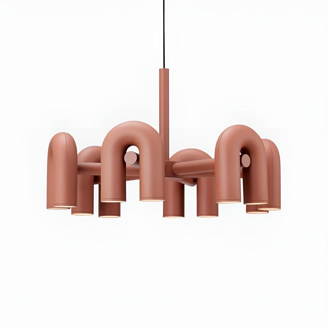 Mid Century Modern Chandelier Lighting With Unique Adjustable U-Shape Design
