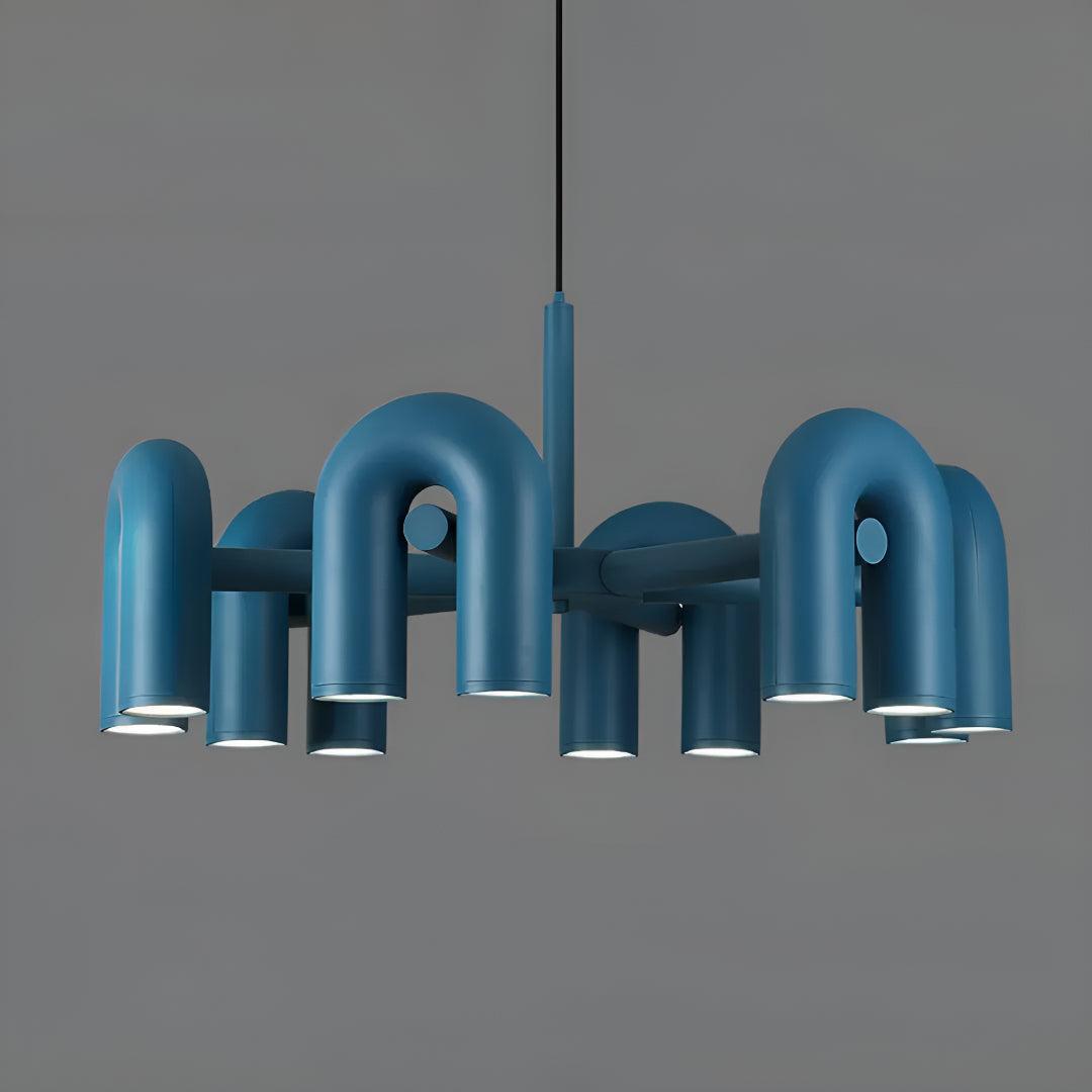 Mid Century Modern Chandelier Lighting With Unique Adjustable U-Shape Design