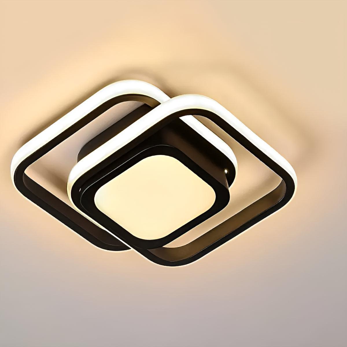 Minimalist Double Ring Ceiling Lights With Modern Design